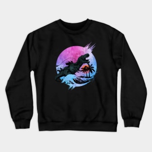 T-rex Waves Crewneck Sweatshirt